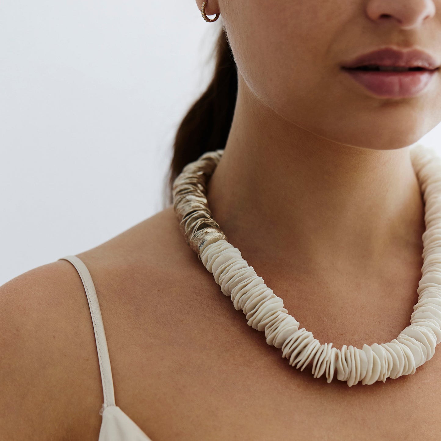 Silver & Porcelain Necklace | SMITH Jewellery
