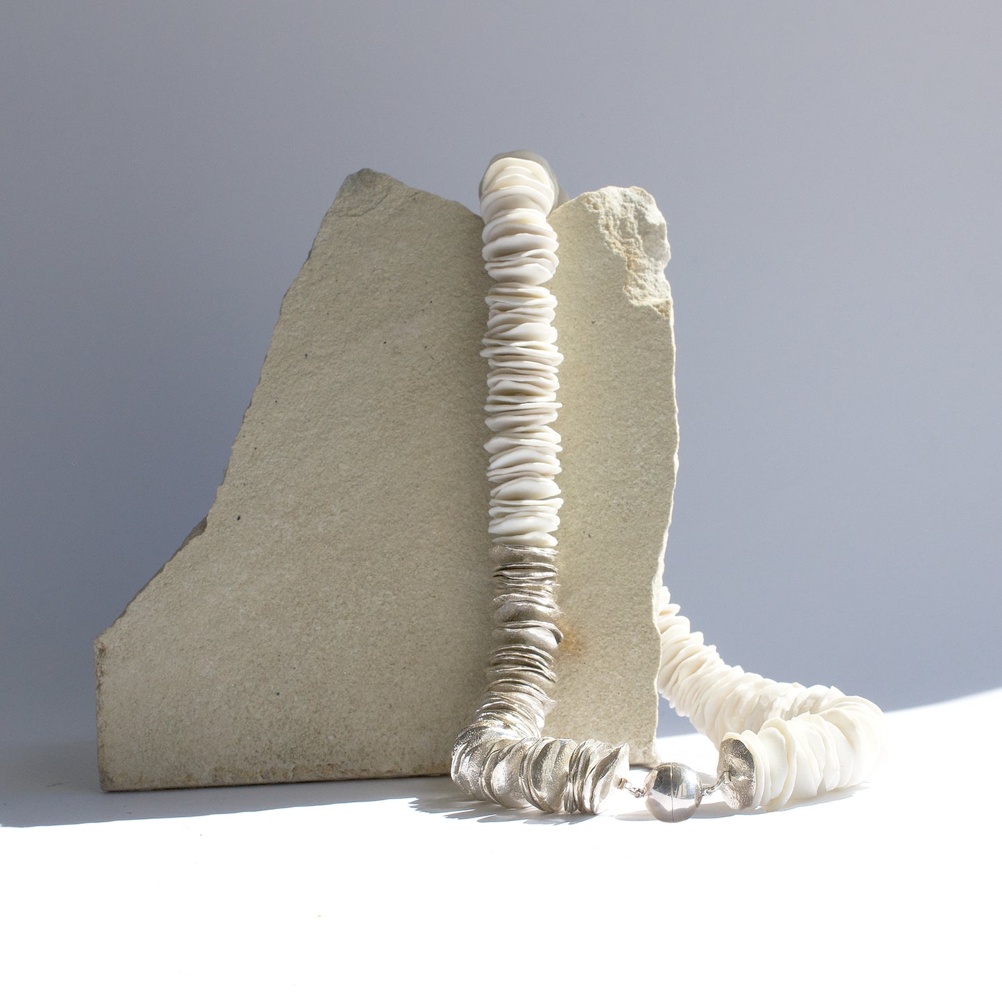 Silver & Porcelain Necklace | SMITH Jewellery