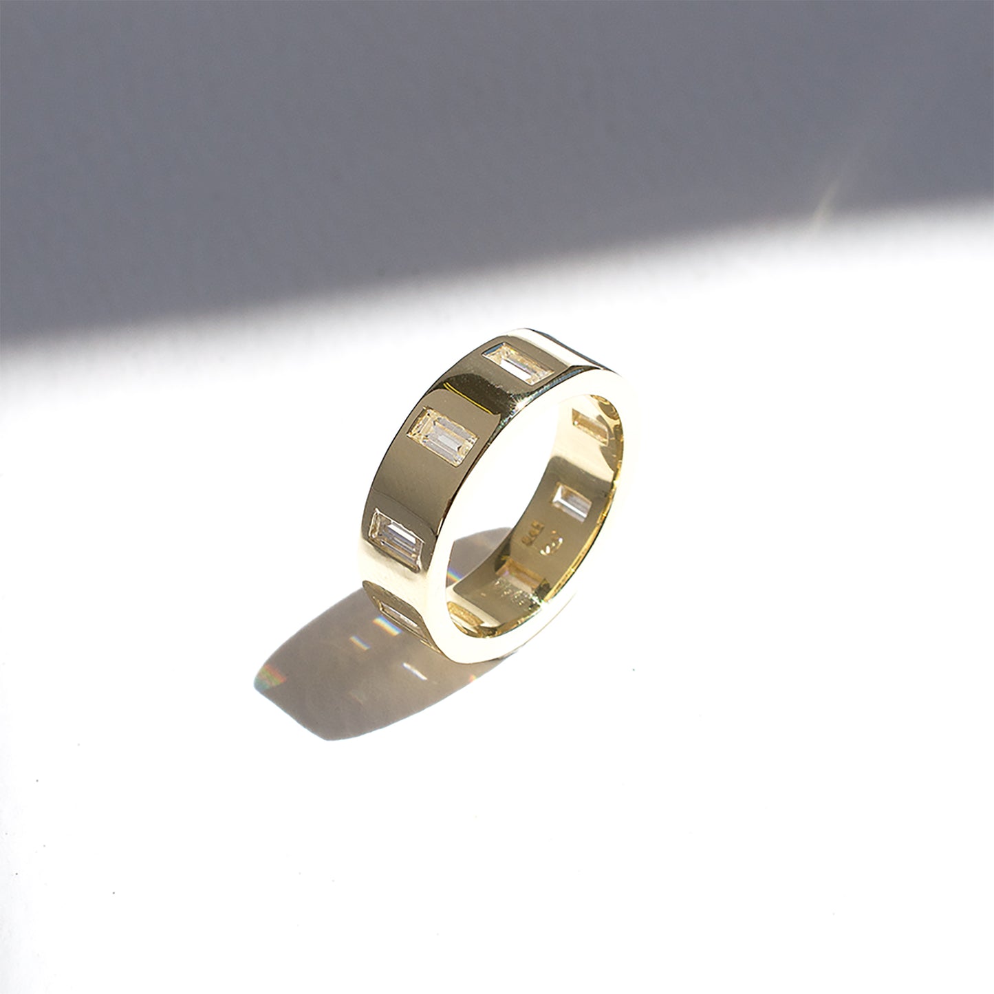 Banded Baguette Ring