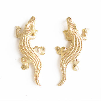 Gilt Croc Studs