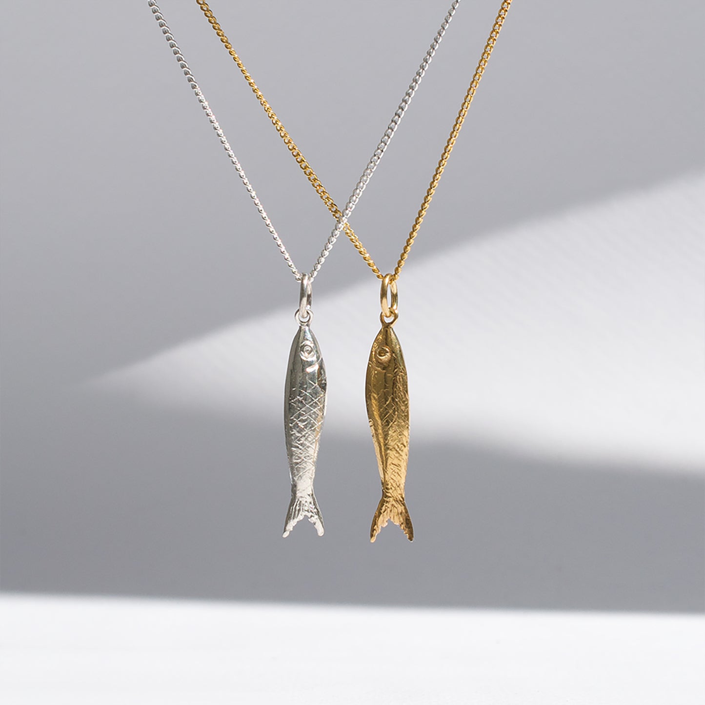Gold Sardine Charm