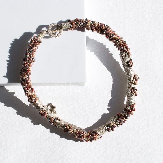 Silver Coral and Pearl Necklace | SMITH Jewellery