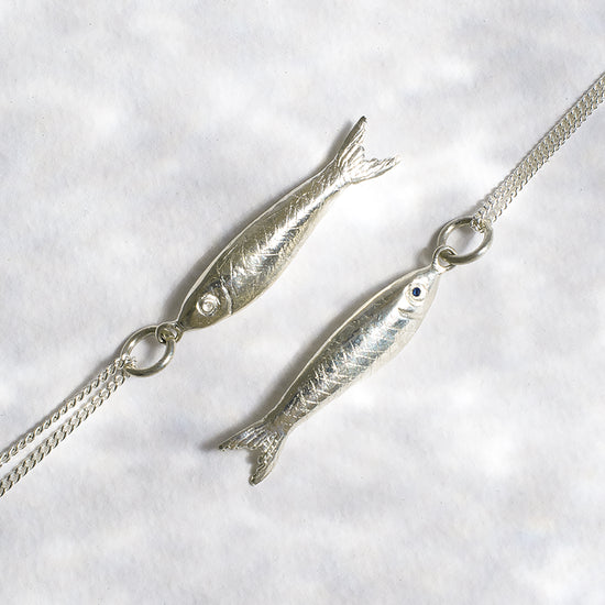 Gold Sardine Charm