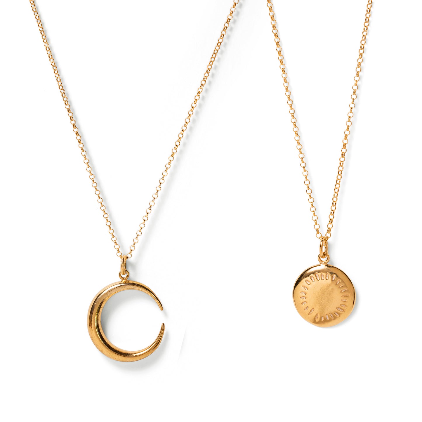Load image into Gallery viewer, Sun &amp;amp; Moon Pendant Set | SMITH Jewellery
