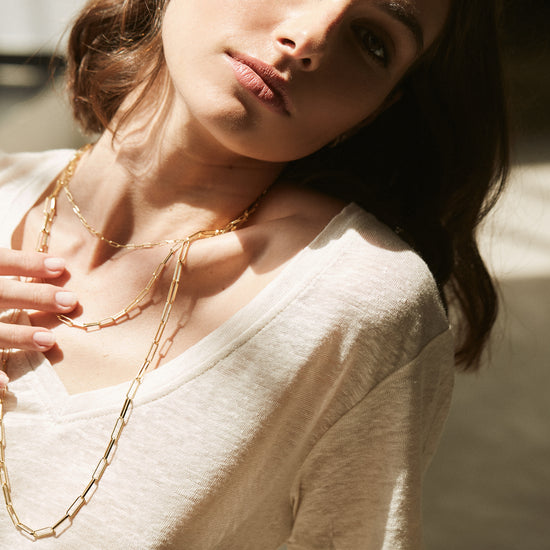 Gilt Paperclip Chain | SMITH Jewellery